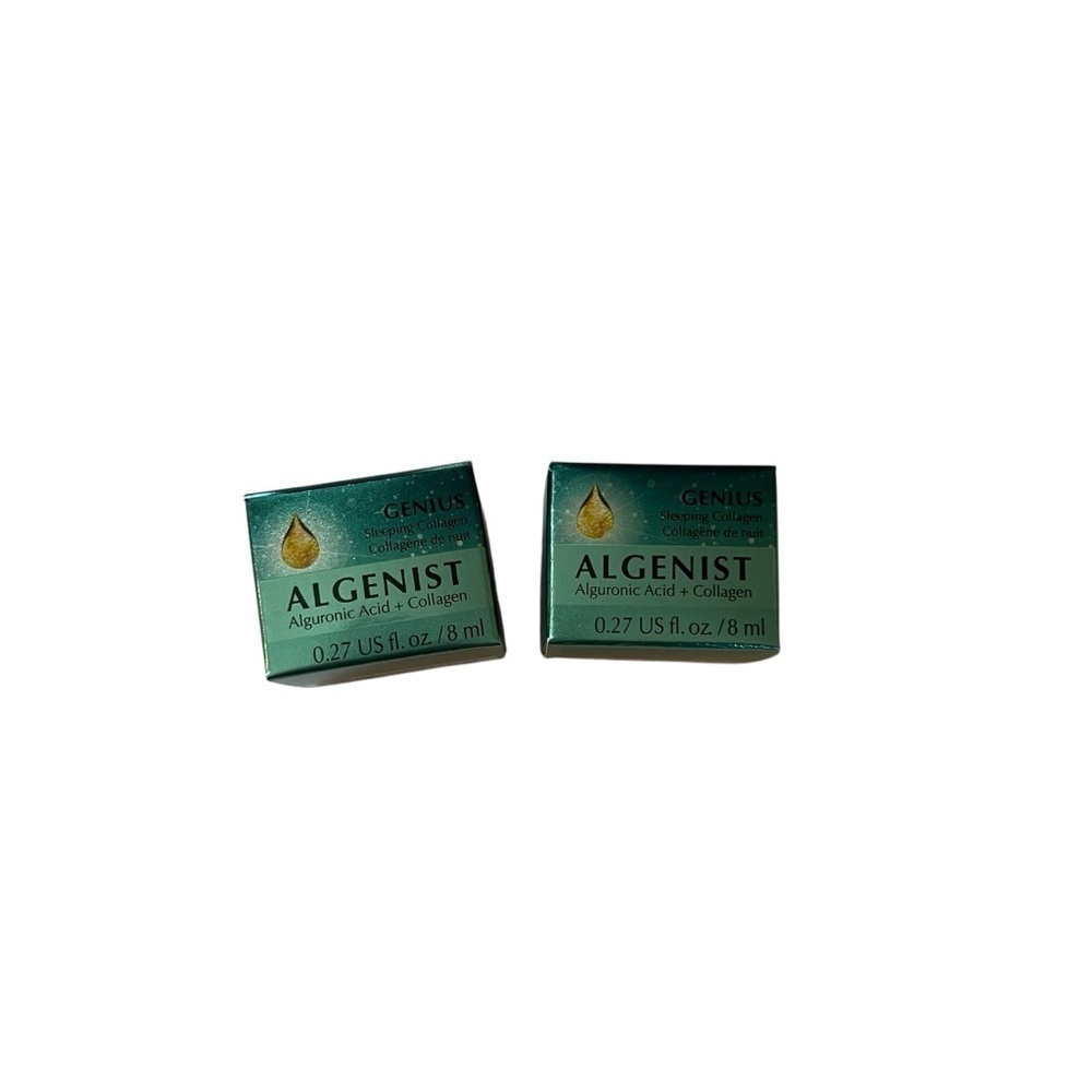 NWT Algenist| Genius Alguronic Acid + Collagen Duo Set -Size 0.27lf. oz/8ml